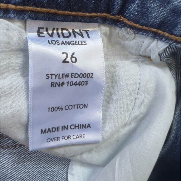 Anthropologie EVIDNT Los Angeles Malibu Girlfriend Jeans Size 26 Distressed - Picture 4 of 11